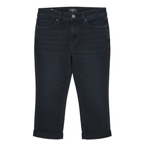 NYDJ‎ Marilyn Crop Black Jeans Lift Tuck Technology Womens Size 4P Stretch Cuff